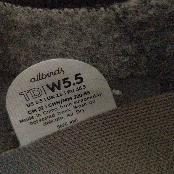 Allbirds Tree Dasher running sneakers sustainable women's size 5.5 - Picture 3 of 10